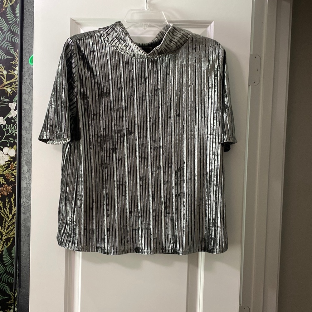 Medium Green Crushed Velvet Top
